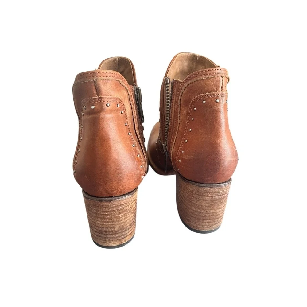 Freebird Women's Brown Leather Lace Ankle Boots Ryder Size 12